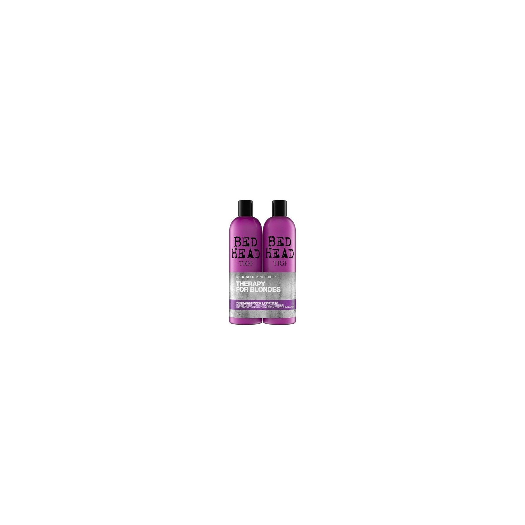 Bed Head by TIGI Dumb Blonde Shampoo and Conditioner Set Nourishing Professional Colored Hair Treatment