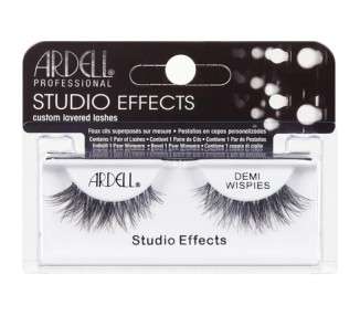 Ardell Professional Studio Effects Demi Wispies Reusable Real Hair Eyelashes for an Irresistible Look