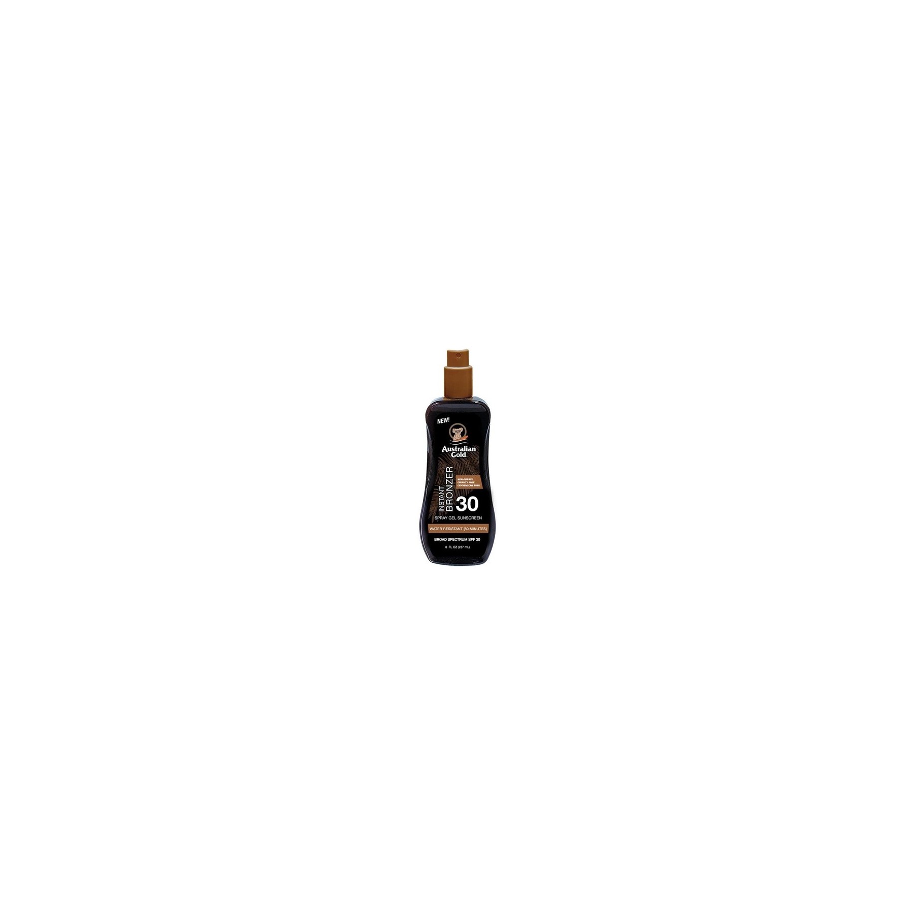 Australian Gold SPF 30 Spray Gel with Bronzer Sunscreen 100ml