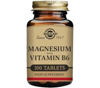 Solgar Magnesium with Vitamin B6 Energy Support 100 Tablets