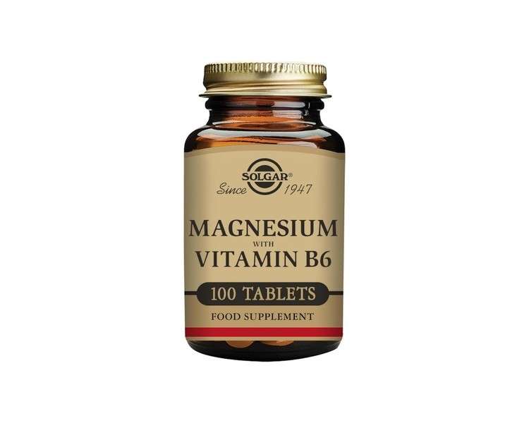 Solgar Magnesium with Vitamin B6 Energy Support 100 Tablets