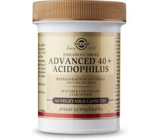 Solgar Acidophilus 40 Plus Avan 60 Cp, 50 G
