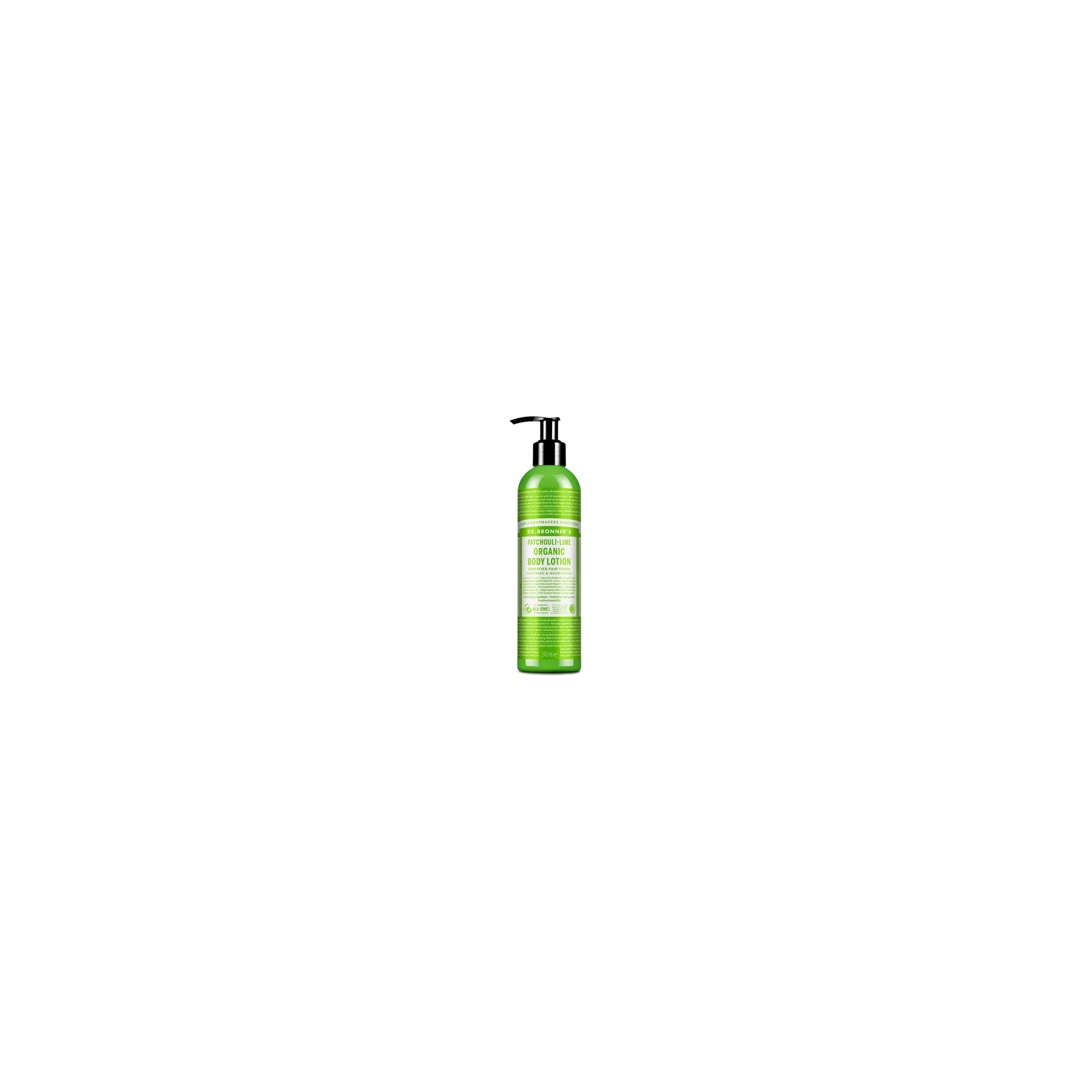 Dr Bronner's Patchouli Lime Organic Hand and Body Lotion 236ml