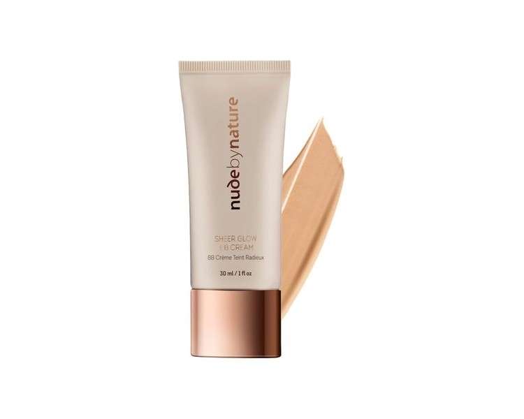 Nude by Nature Sheer Glow All-in-One BB Cream Moisturizing with SPF 8 03 Nude Beige