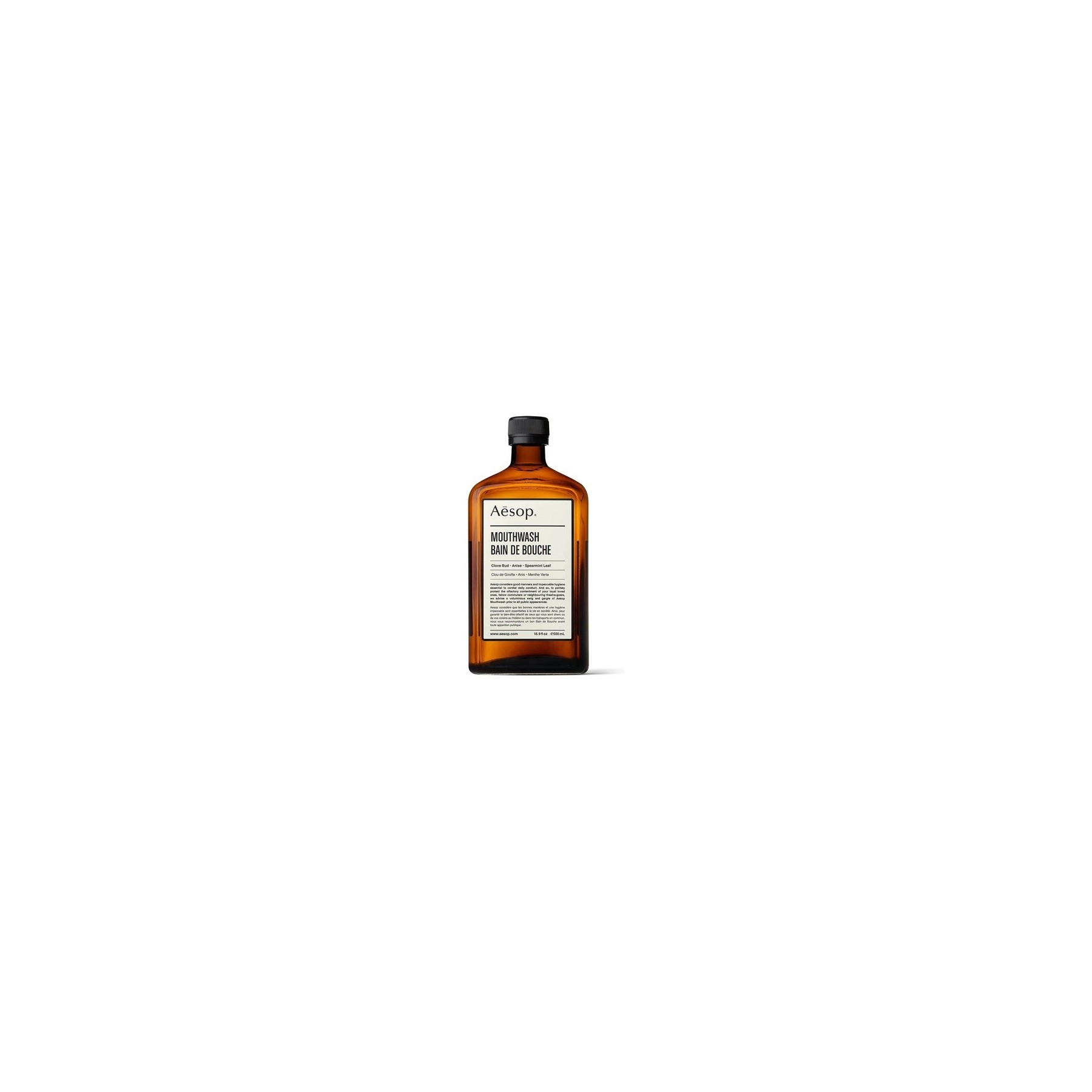 Aesop Mouthwash 500mL/16.9oz Bad Breath Mouthwash Oral Care and Bad Breath Treatment Alcohol-Free Mouth Wash Liquid