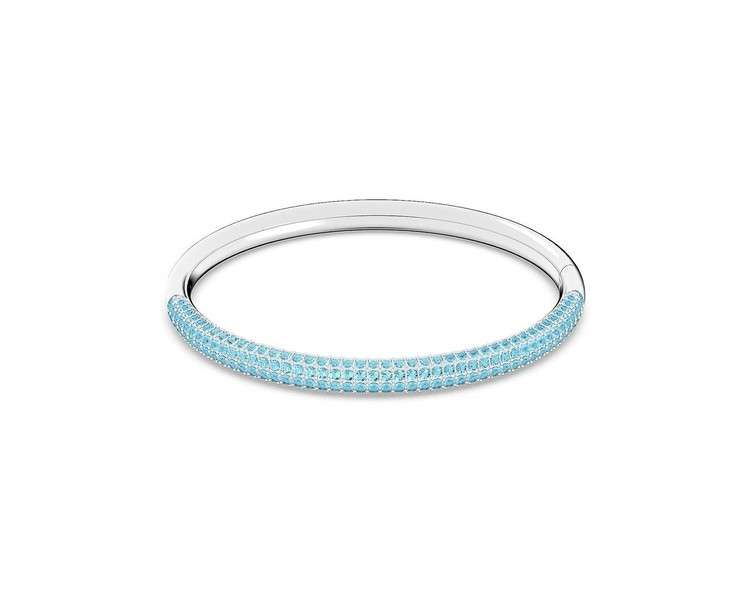 Swarovski Aqua Bangle Bracelet - Metal