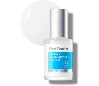 Real Barrier Extreme Cream Ampoule 1.01 Fl. Oz 30ml Skin Barrier Repair and Strengthening Facial Serum Moisturizer for Dry Skin Moisturizing Skin Care Solution for Sensitive Skin K-Beauty