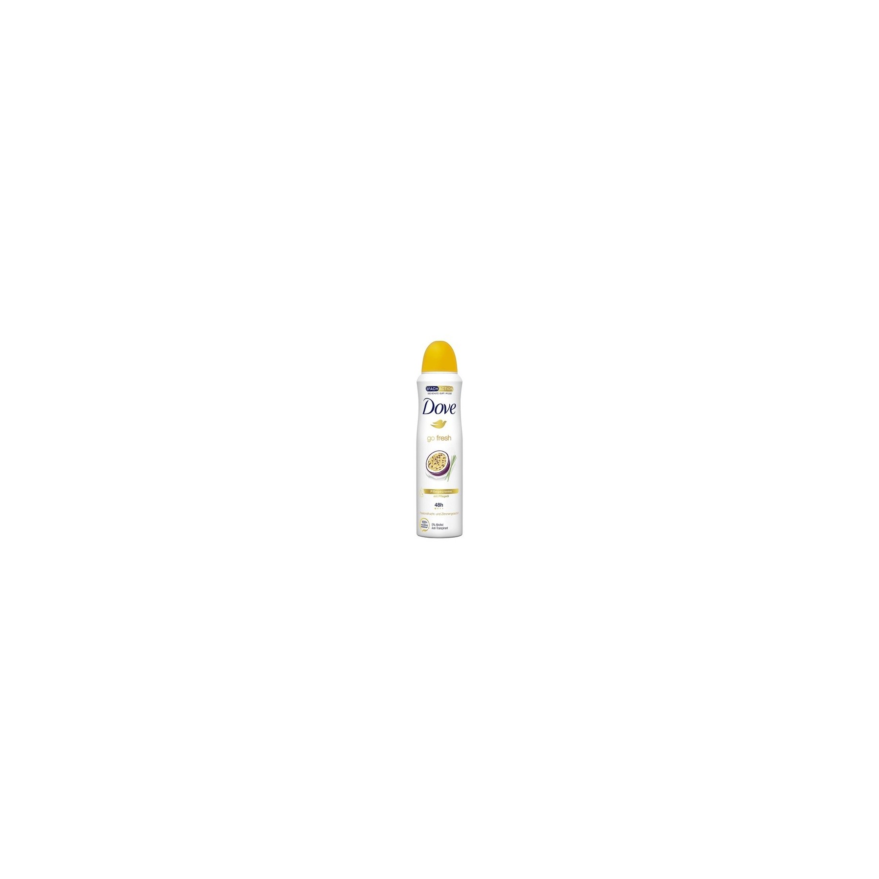Dove go fresh Deodorant Spray Passionfruit and Lemongrass Scent Antiperspirant 48 Hour Protection 150ml