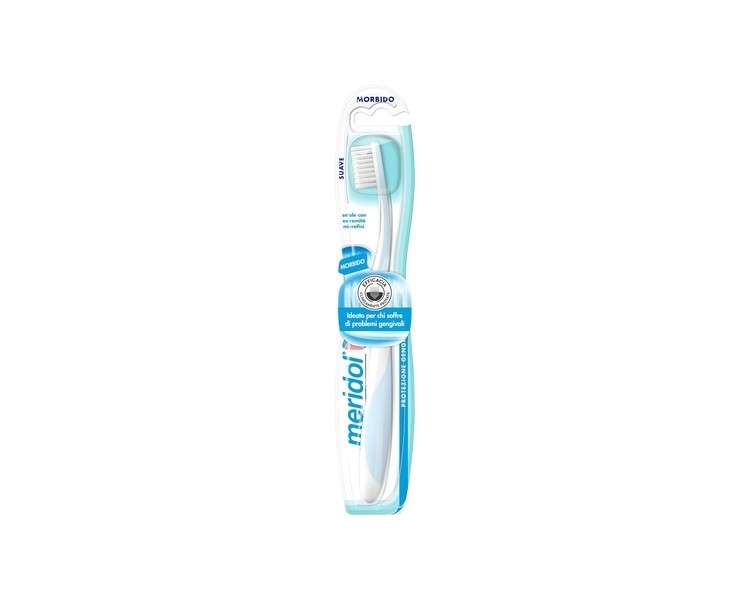 Meridol Gum Protection Toothbrush Soft Bristles with Microfine Ends and Conical Filaments Ergonomic Handle
