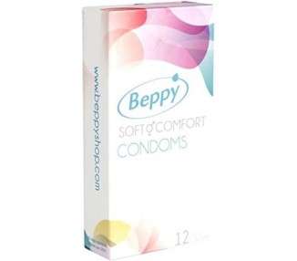 Beppy Comfort Condoms 12 Pack - Proven Quality by BEPPY - Moist and Reliable Every Day 56mm Width