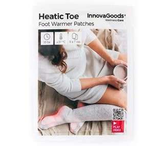 InnovaGoods Heatic Toe Foot Warmers 10 Pack White One Size