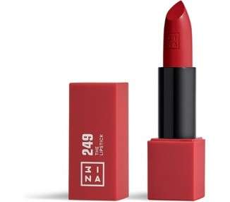 3INA Makeup The Lipstick 249 Vivid Red Lipstick with Vitamin E and Shea Butter Long Lasting Lip Colour Matte Finish Creamy Texture Vegan Cruelty Free
