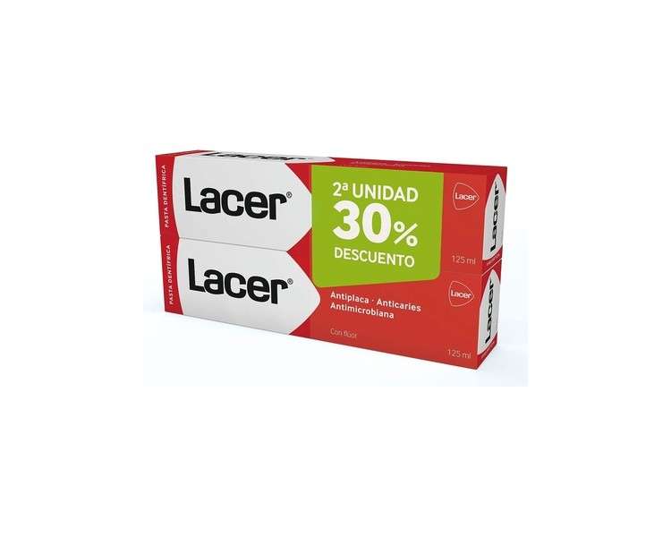 Lacer Duplo Toothpaste 125ml - Pack of 2