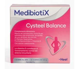 MedibiotiX Cysteel Balance Dietary Supplement with Prebiotics, Probiotics, Blueberries and D-Mannose