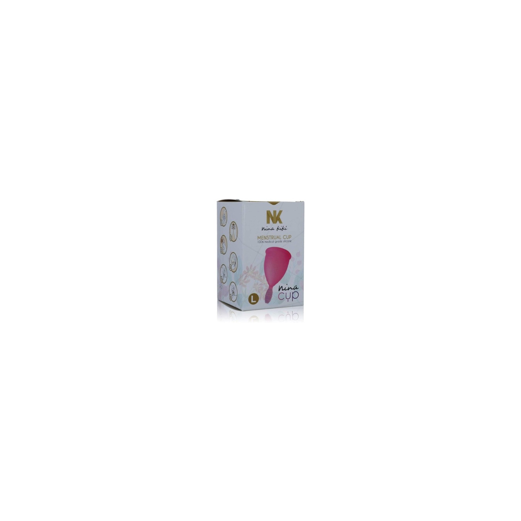 Nina Kiki Menstrual Cup Size L Pink