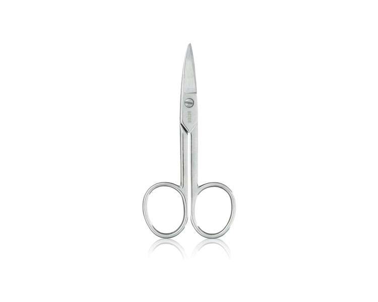 Beter Chrome Plated Manicure Scissors with Curved Blade