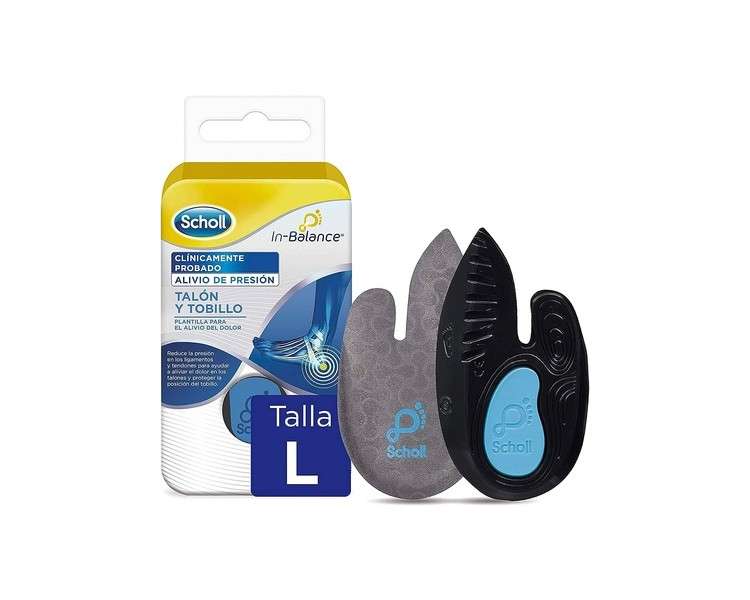 Scholl in-Balance Biomechanical Insoles for Heel and Ankle Pain Relief Size L Blue - Pack of 2