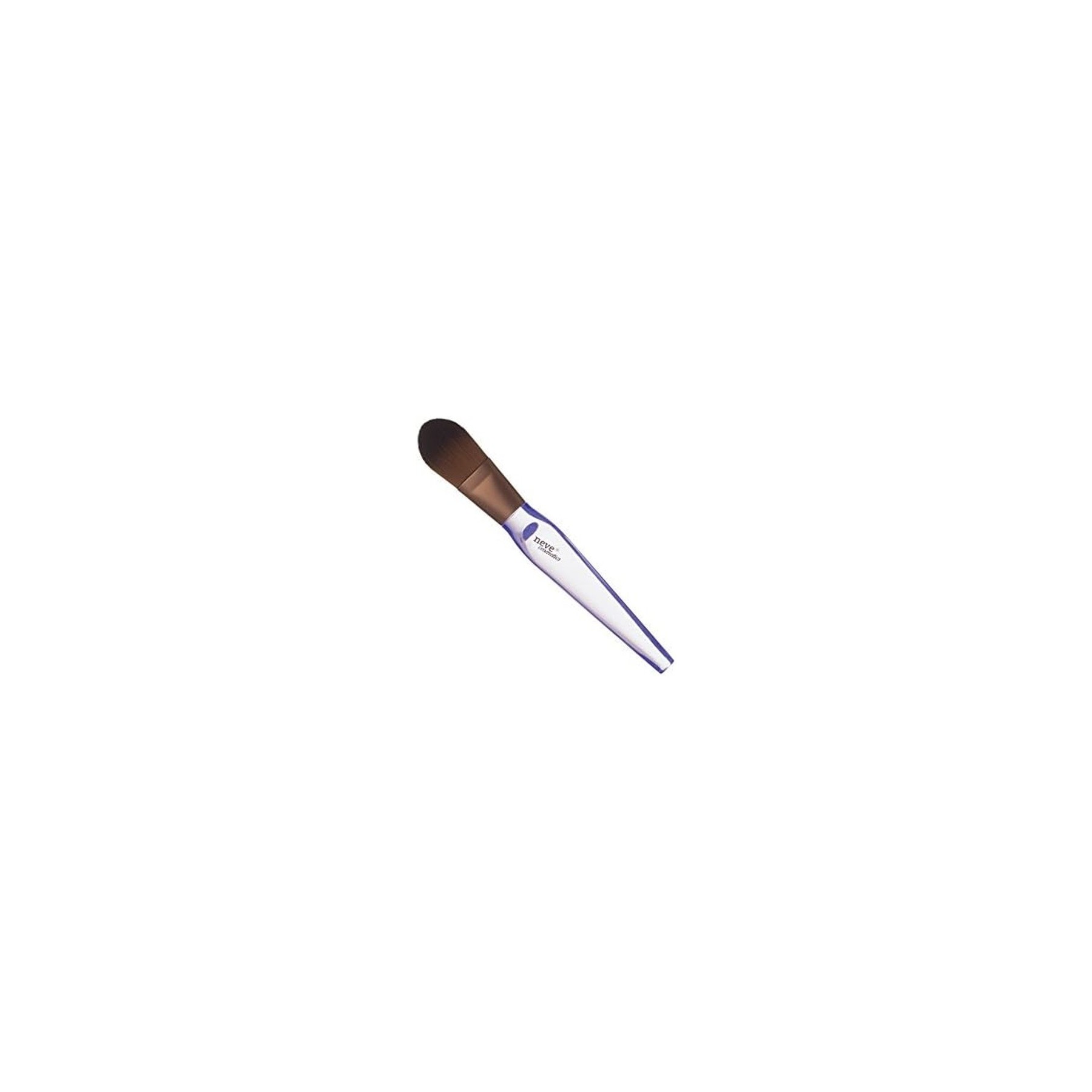 Neve Cosmetics Cat Tongue Face Brush for Concealer and Foundation Crystal Base