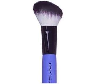 Neve Cosmetics Soft Angled Contour Brush for Sculpting Facial Volumes Blue Contour