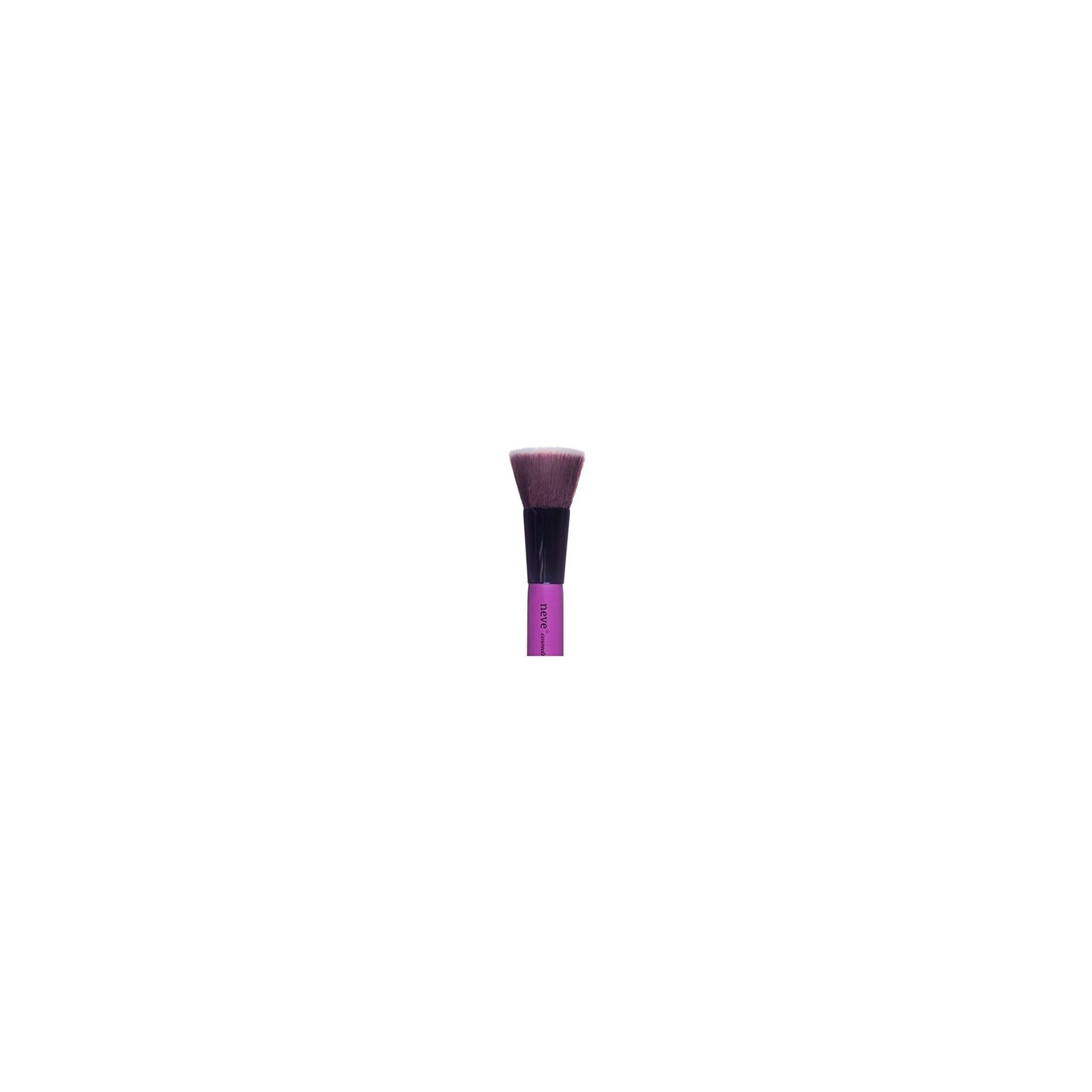 Neve Cosmetics Flat Compact Brush for Liquid Foundation or Powder Purple Flat