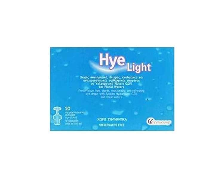 Hye Light Lubricating Eye Solution 0.5ml - Pack of 20