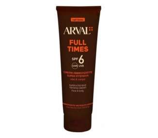 ARVAL Full Times SPF6 Cream Tanning Bed Super Intensive Face and Body 150ml