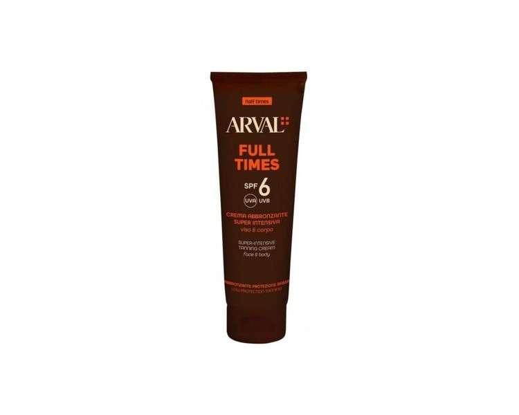 ARVAL Full Times SPF6 Cream Tanning Bed Super Intensive Face and Body 150ml