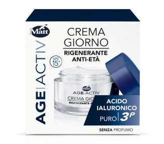 Matt Age Activ Regenerating Face Cream Anti-Age Day - Pure Hyaluronic Acid 3P - Soothing and Smoothing, Deep Moisturizing - 50ml