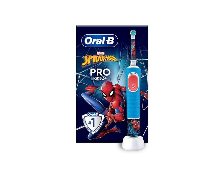 Oral-B Kids Pro 103 Spiderman Electric Toothbrush for Children 3+ Years - Blue