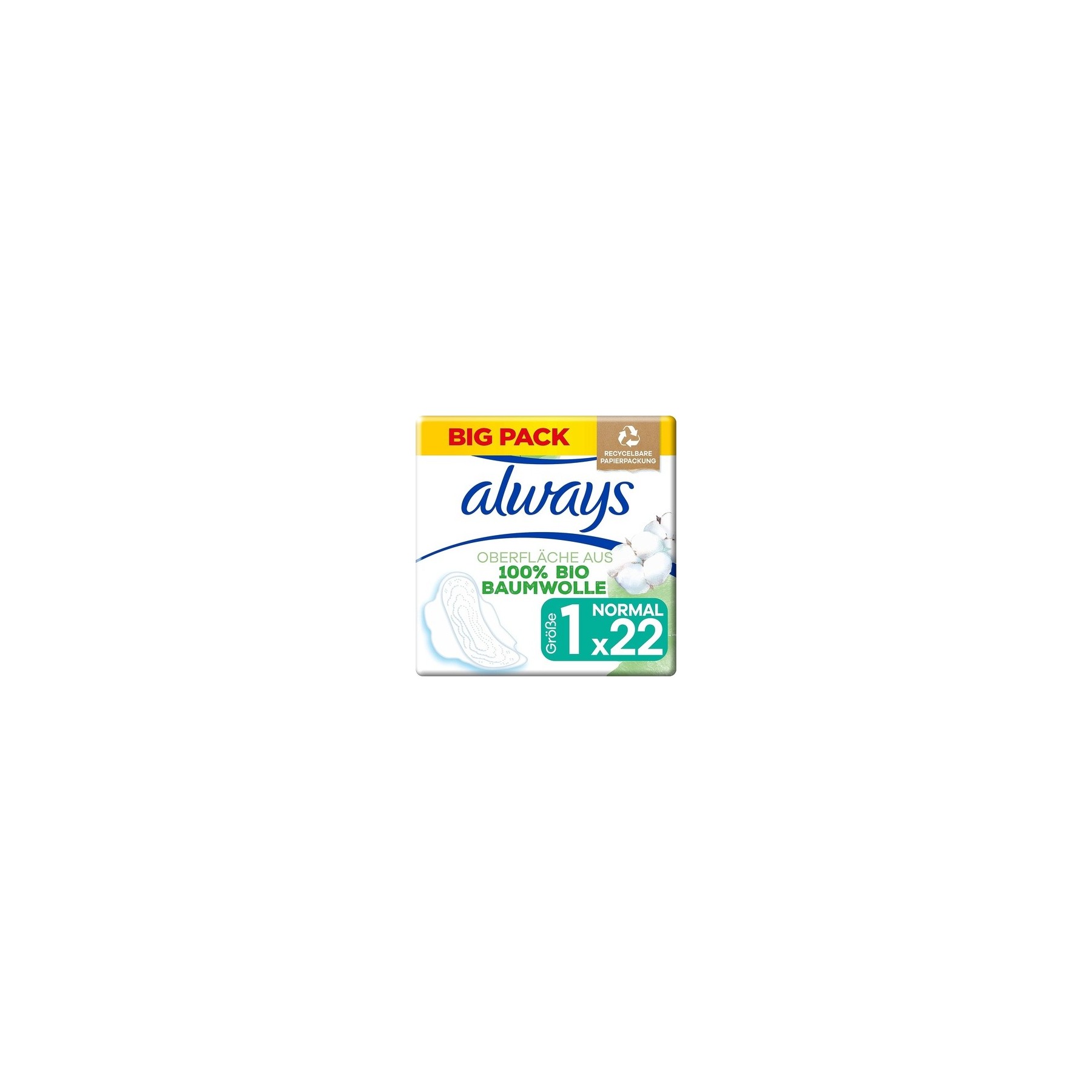 Always Cotton Protection Ultra Normal Sanitary Pads with Wings 22 Pieces