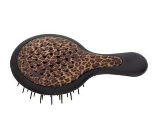 Mini Superbrush Brush with Black/Spotted Compact and Detangling Handle