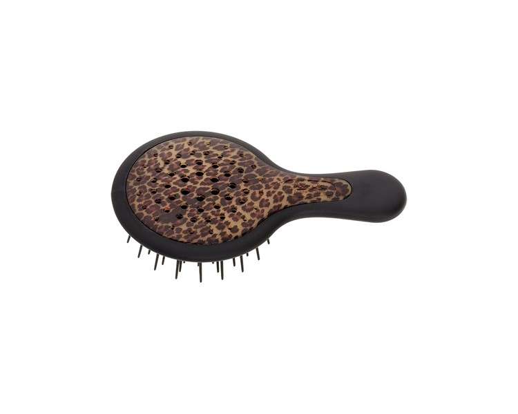 Mini Superbrush Brush with Black/Spotted Compact and Detangling Handle
