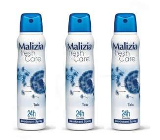Malizia Donna Fresh Care Deodorant Spray Talc 24h Invisible 150ml