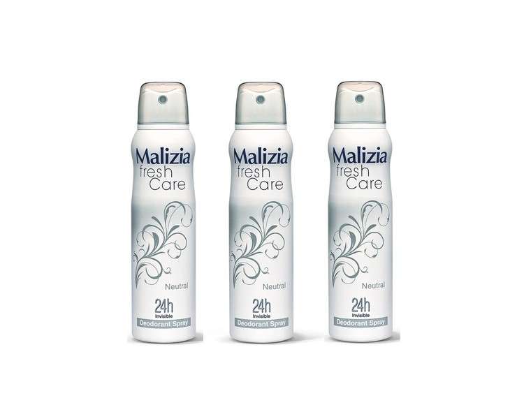 Malizia Fresh Care Deodorant Spray Neutral 24h Invisible 150ml