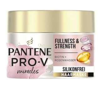 Pantene Pro-V Miracles Fullness & Strength Silicone Hair Mask with Biotin + Rose Water 160ml