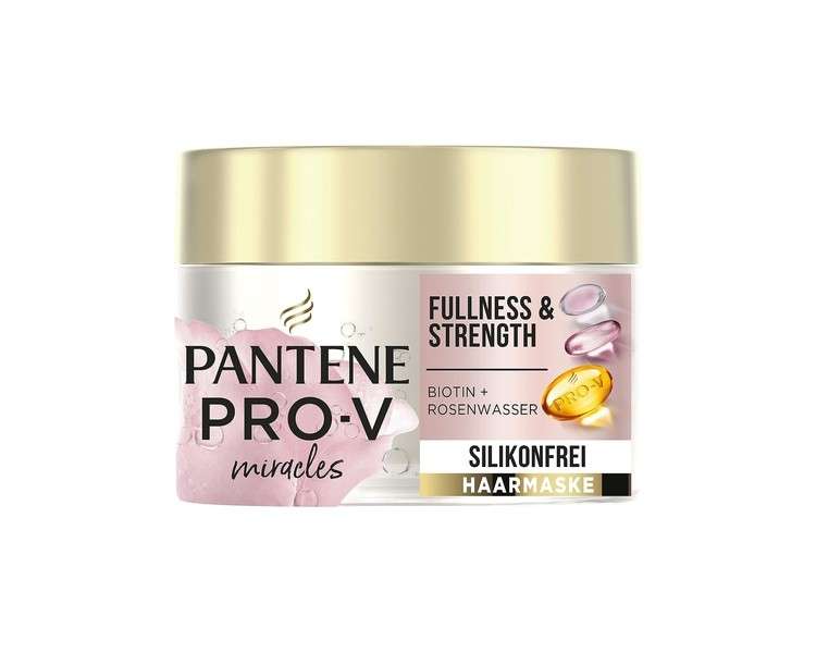 Pantene Pro-V Miracles Fullness & Strength Silicone Hair Mask with Biotin + Rose Water 160ml