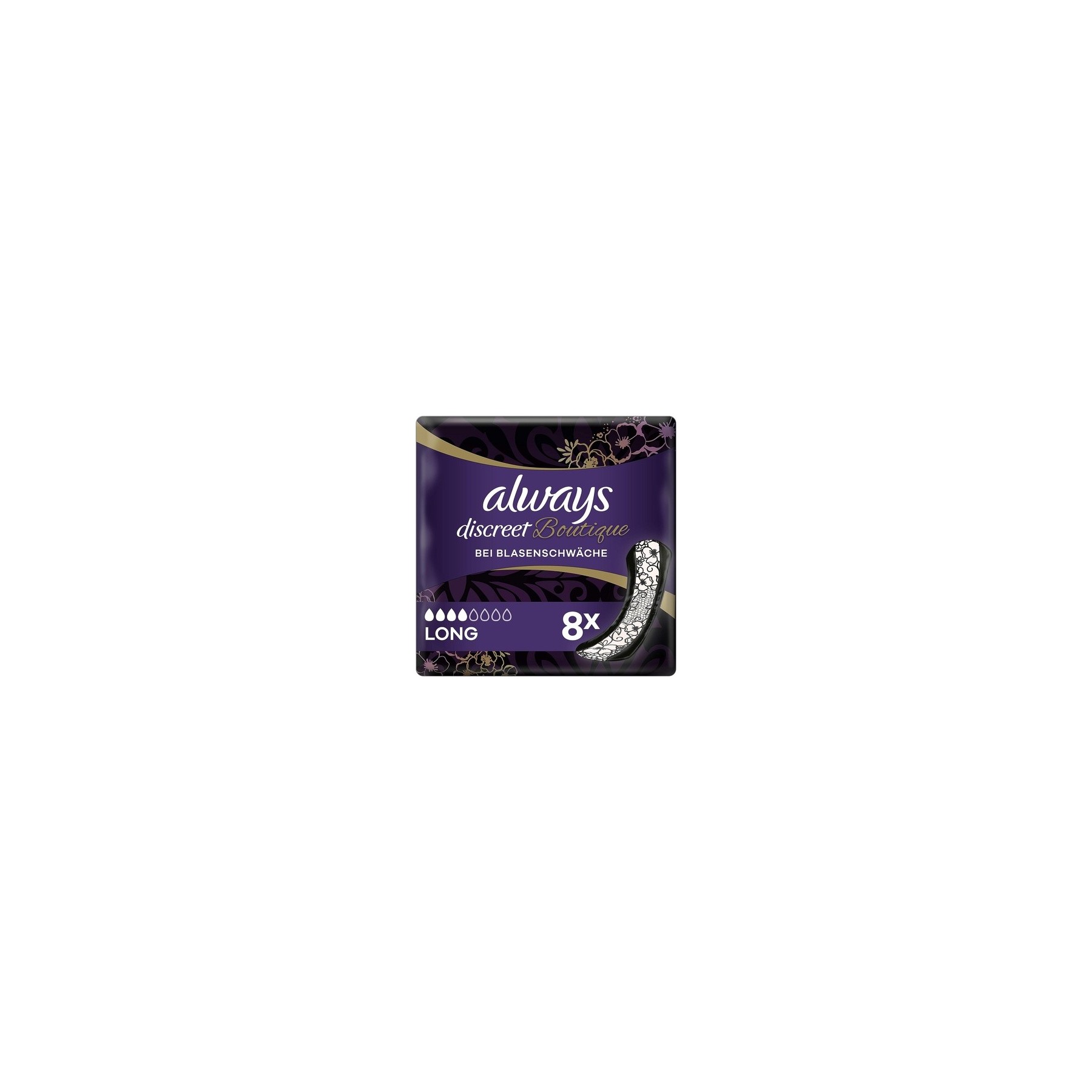 Always Discreet Boutique Long Incontinence Pads 8 Pads