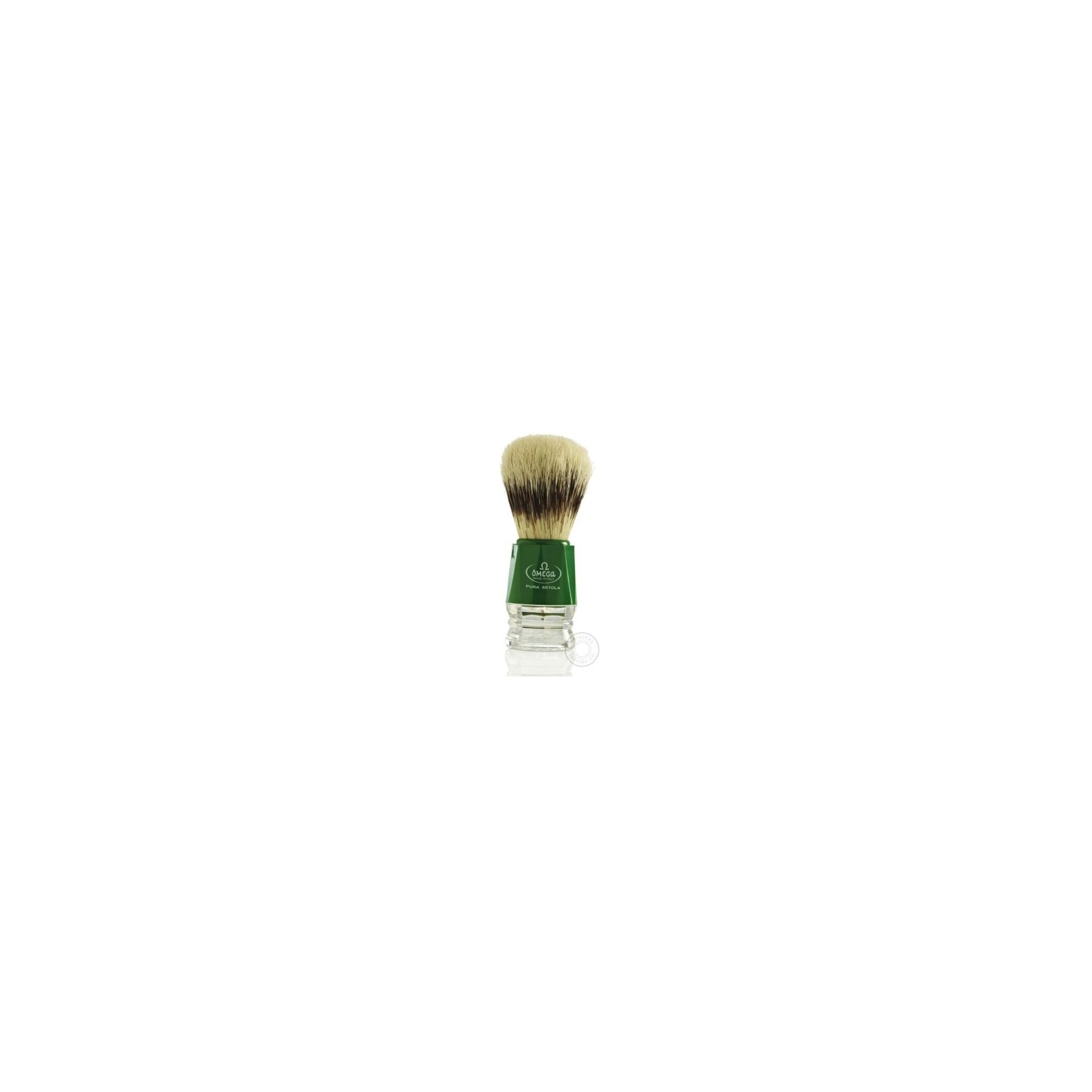 Omega 10218 Pure Bristle Shaving Brush Green
