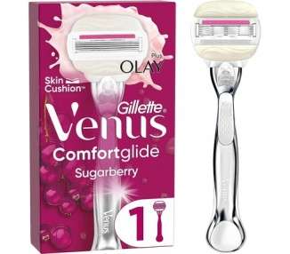 Gillette Venus Comfortglide Sugarberry Platinum Razor for Women