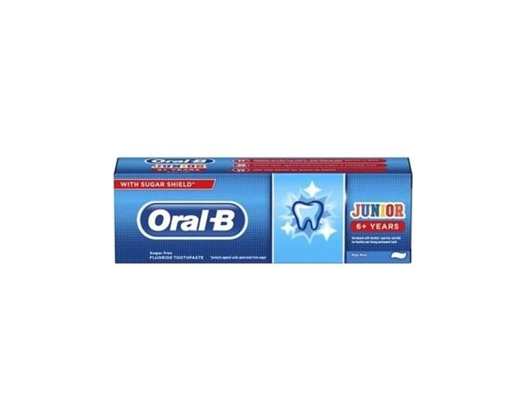 Oral B Junior 6+ Years Toothpaste With Sugar Shield 75ml