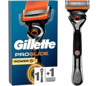 Gillette ProGlide Power Men's Wet Razor + 1 Razor Blade with 5-Blade, Gift for Men