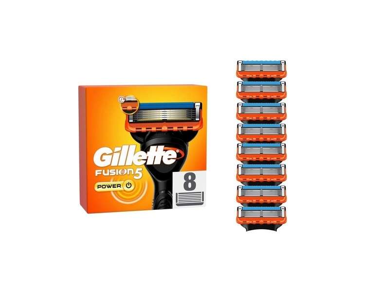 Gillette Fusion5 Power Refill Blades for Men 8 Blades