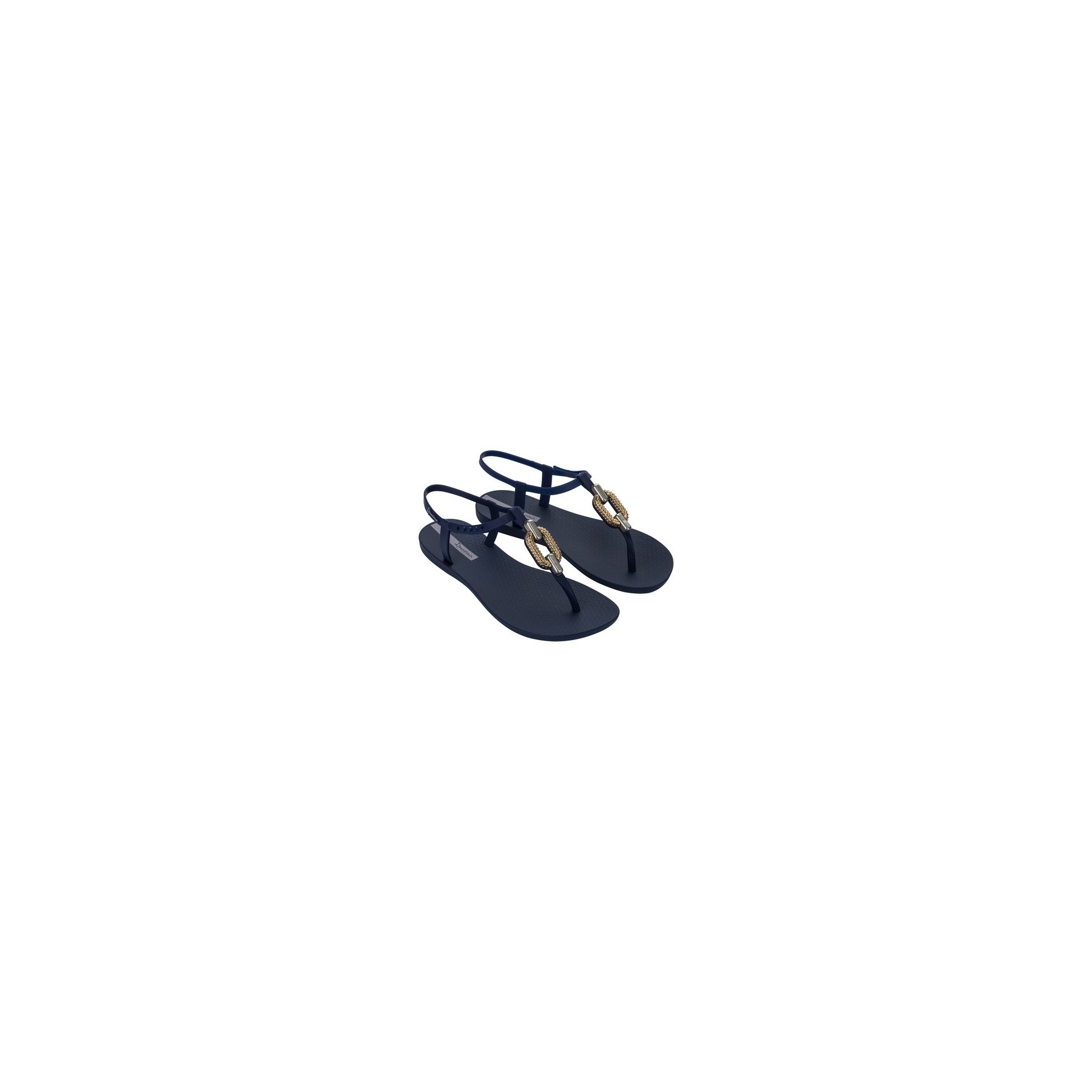 Ipanema Sparkle Sandal Navy Gold Women's Toe Post Vegan Sandals