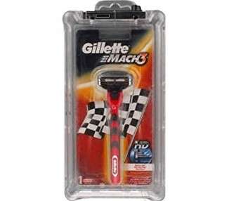 Gillette Mach3 HD Red Racing Stripe Men's Razor with 1 Razor Blade