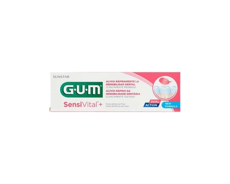 GUM Sensivital+ Fluoride Toothpaste 75ml