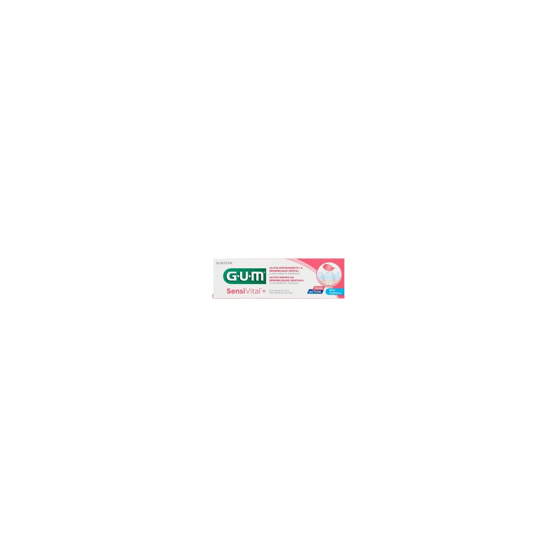 GUM Sensivital+ Fluoride Toothpaste 75ml