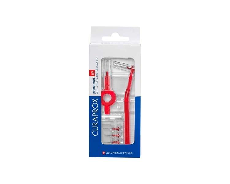 Curaprox CPS 07 Prime Start Interdental Brush Kit Red 7 Count