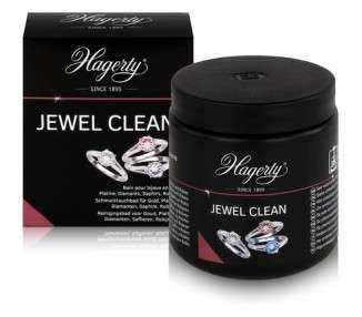 Hagerty Jewel Clean Jewelry Soaking Bath for Gemstones Gold Platinum 170ml - Effective Jewelry Cleaner for Diamonds Sapphires Rubies - Jewelry Cleaning Bath for Renewed Shine with Basket and Brush