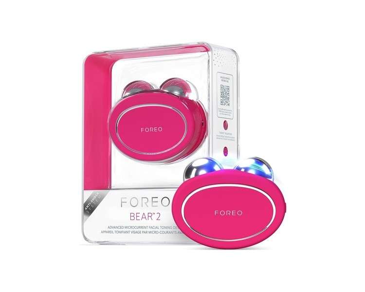 FOREO Bear 2 Advanced Lifting and Toning Microcurrent Facial Device Fuchsia