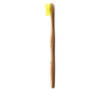 The Humble Co. Bamboo Toothbrush Yellow Soft Bristles Biodegradable Eco-Friendly Vegan for Your Everyday Oral Care Dentist Approved 1 Count